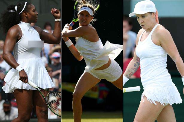 Loạt váy áo ngắn, hở, lạ gây ồn ào tại Wimbledon