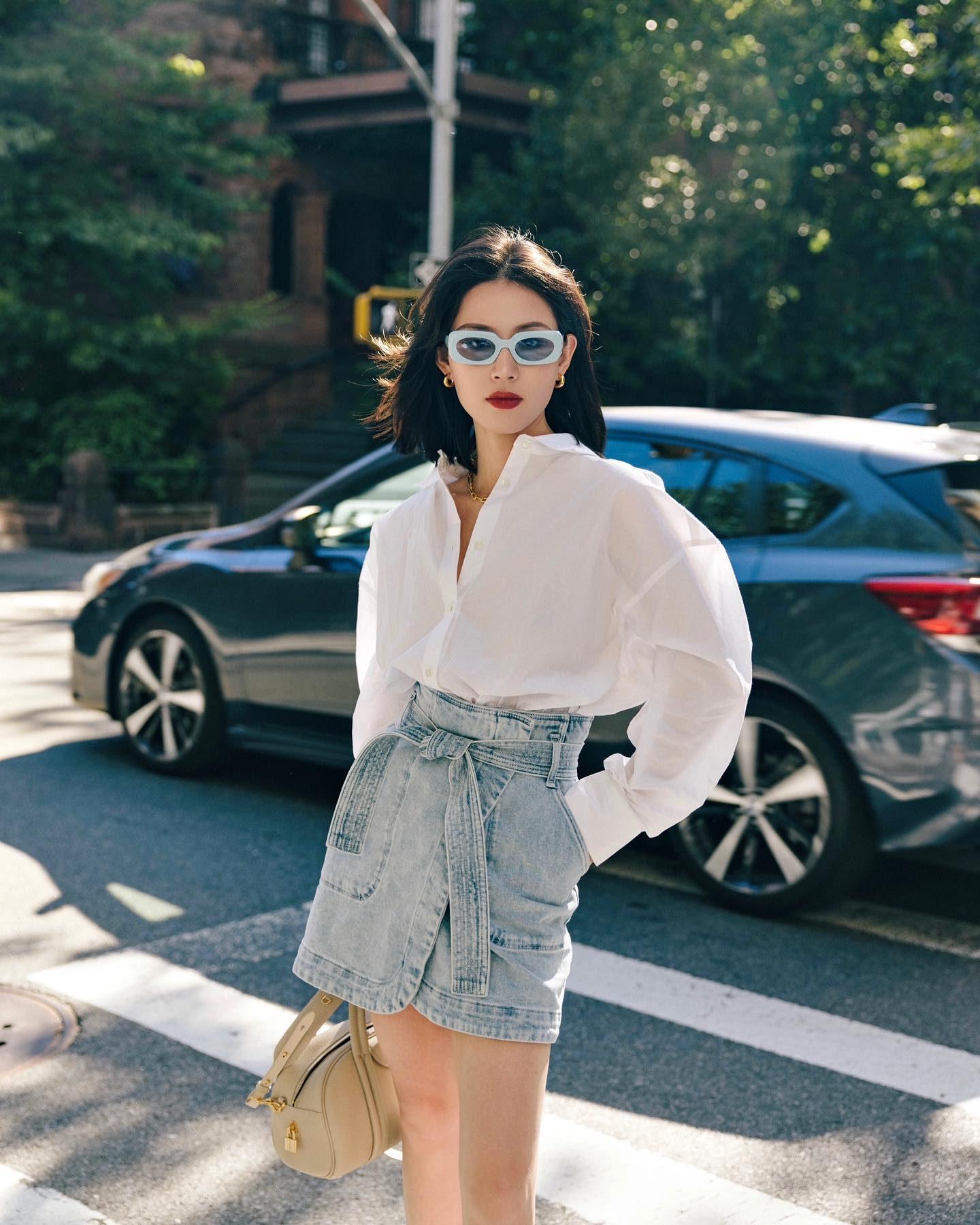 Bí quyết diện denim sang ngút ngàn