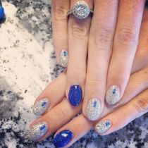 Những mẫu nail kim tuyến đẹp hiện đại sang trọng nhất năm 2017
