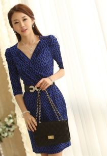 Mẫu váy đầm liền thân tay lỡ đẹp tự tin nơi công sở 2017