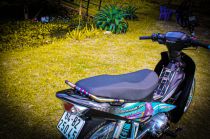 Sirius độ đồng hồ Ducati và dàn đồ Titan nặng túi