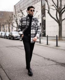 Cảm hứng phối đồ nguyên cây đen giúp chàng thêm nam tính và tự tin