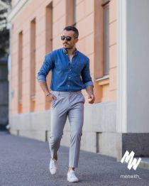 Cảm hứng phối đồ công sở với sơ mi denim