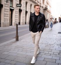 Cảm hứng phối đồ “siêu nam tính manly” cùng áo khoác da biker thời trang