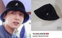 Chiếc mũ bị mất giá 10 triệu won của Jungkook (BTS)