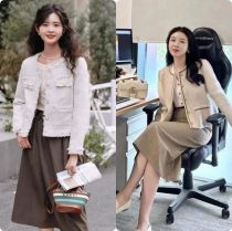 Cách diện áo vải tweed xinh đẹp duyên dáng
