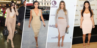 Tổng hợp 20 chiếc váy nude tuyệt đỉnh giúp chị em Kardashian luôn nóng bỏng