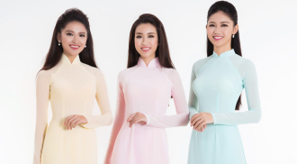 Top 3 Hoa hậu Việt Nam 2016 duyên dáng áo dài pastel