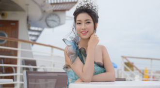 Hoa hậu Đỗ Mỹ Linh diện đầm công chúa dự sự kiện ở Đài Loan