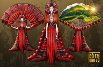 Trang phục dân tộc của Á Hậu Ngọc Hân tại Hoa hậu Liên lục địa 2022