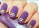 Kiểu móng tay màu tím đẹp cho cô dâu thêm quyến rũ