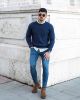 Cảm hứng phối áo sweater và sơ mi chuẩn “style layer” đầy ấm áp và thời trang